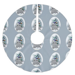 Väster Highland White Terrier jul Julgransmatta Borstad Polyester