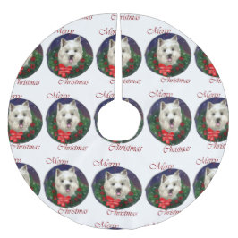 Väster Highland White Terrier jul Julgransmatta Borstad Polyester