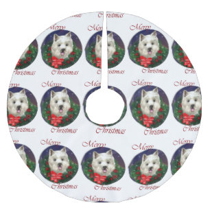 Väster Highland White Terrier jul Julgransmatta Borstad Polyester