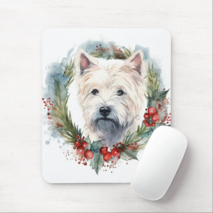 Väster Highland White Terrier-julfransfrand Musmatta