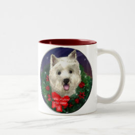 Väster Highland White Terrier-julgåvor Två-Tonad Mugg