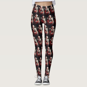 Väster Highland White Terrier Jultomten jul Leggings