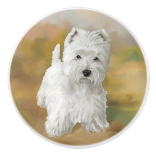 Väster Highland White Terrier Knopp