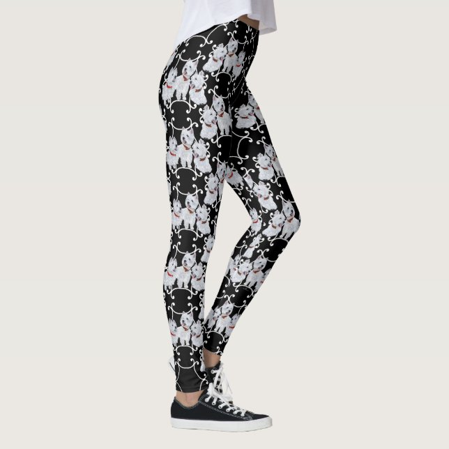 Väster Highland White Terrier Leggings (Höger)