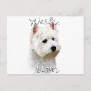 Väster Highland White Terrier Mamma 2 Vykort