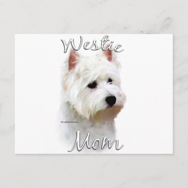Väster Highland White Terrier Mamma 2 Vykort (Framsida)