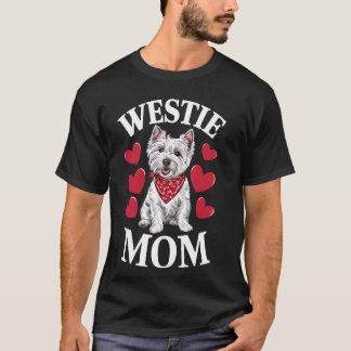 Väster Highland White Terrier Mamma, Hund Westie M T Shirt