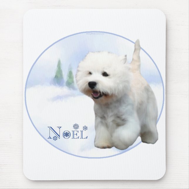 Väster Highland White Terrier Noel Musmatta (Framsidan)