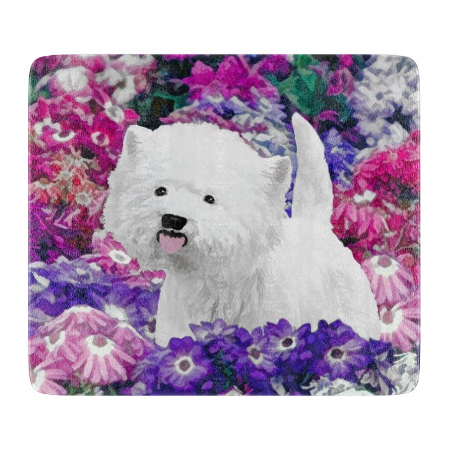 Väster Highland White Terrier Painting Hund Art (Framsidan)