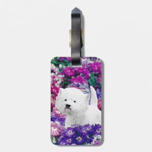 Väster Highland White Terrier Painting Hund Art Bagagebricka