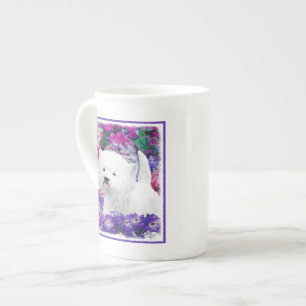 Väster Highland White Terrier Painting Hund Art Benporslin Mugg