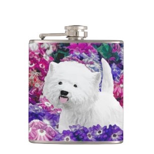 Väster Highland White Terrier Painting Hund Art Fickplunta