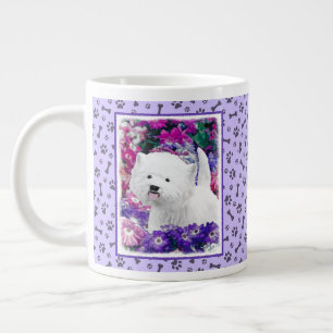 Väster Highland White Terrier Painting Hund Art Jumbo Mugg