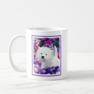 Väster Highland White Terrier Painting Hund Art Kaffemugg