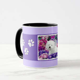 Väster Highland White Terrier Painting Hund Art Mugg