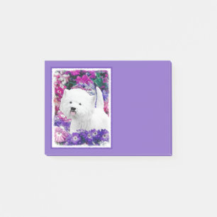 Väster Highland White Terrier Painting Hund Art Post-it Block