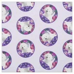 Väster Highland White Terrier Painting Westie Hund Tyg