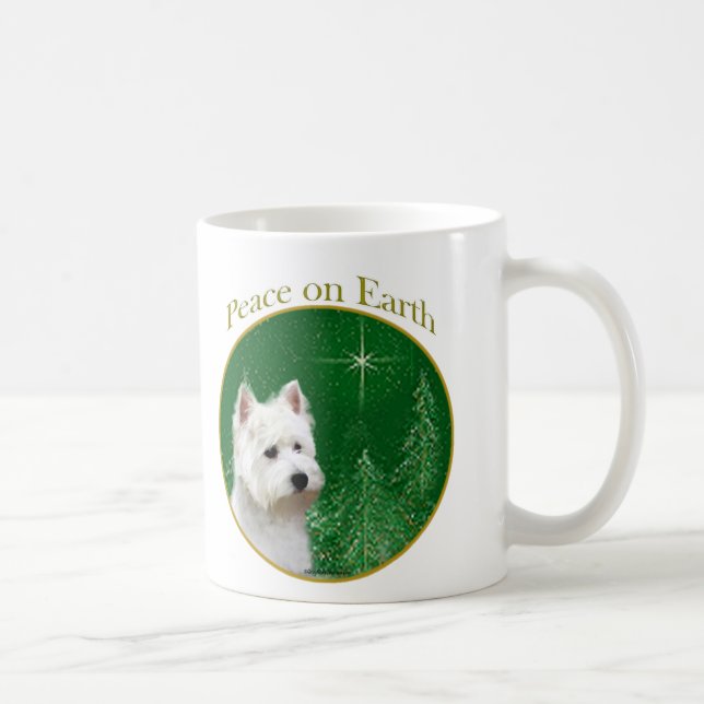 Väster Highland White Terrier Peace Kaffemugg (Höger)