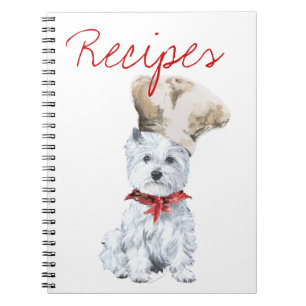 Väster Highland White Terrier Recipe Bok Anteckningsbok