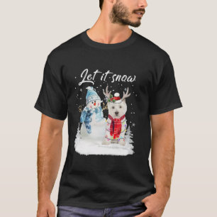 Väster Highland White Terrier Santa Hund jul Sn T Shirt
