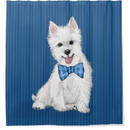 Väster Highland White Terrier Shower Curtain