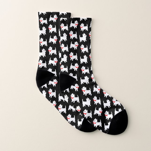Väster Highland White Terrier Socks Strumpor (Par)