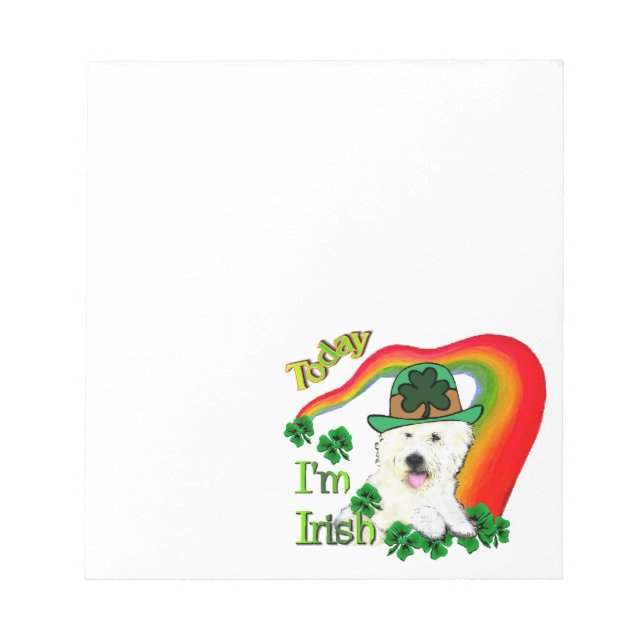 Väster Highland White Terrier St Pats Anteckningsblock (Framsida)