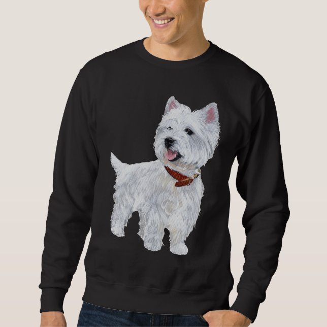 Väster Highland White Terrier Sweatshirt (Framsida)