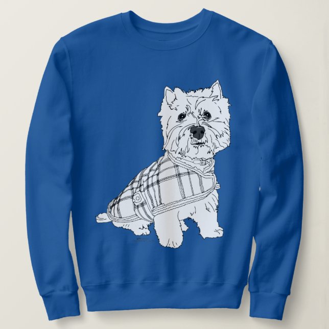 Väster Highland White Terrier T Shirt (Design framsida)