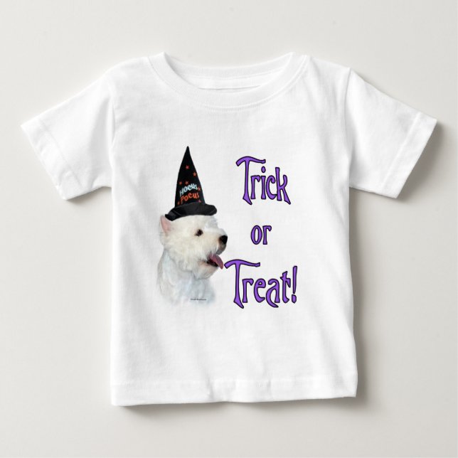 Väster Highland White Terrier Trick T-shirt (Framsida)