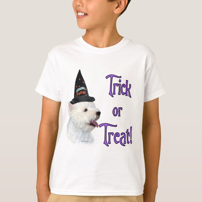 Väster Highland White Terrier Trick Tee Shirt (Framsida)
