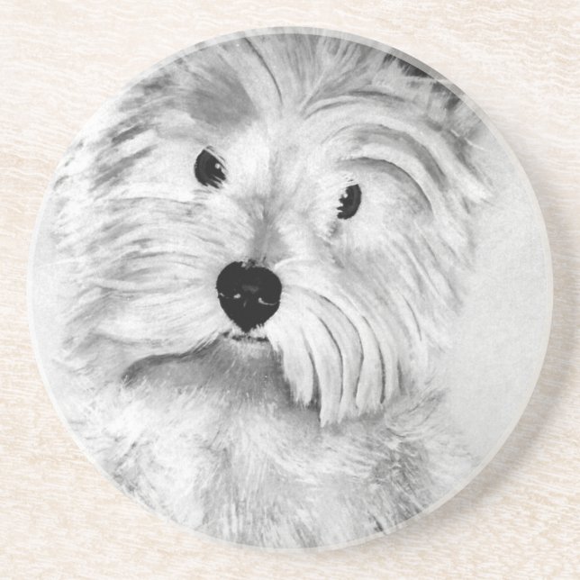Väster Highland White Terrier Underlägg (Framsidan)