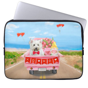 Väster Highland White Terrier Valentine Day Lastbi Laptop Fodral