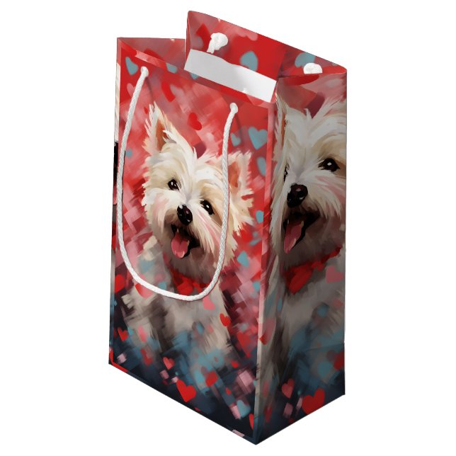 Väster Highland White Terrier Valentines day (Baksidan Vinklad)