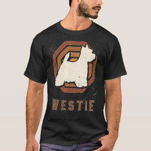Väster Highland White Terrier Vintage Retro Classi T Shirt
