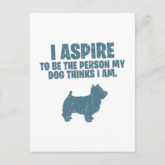 Väster Highland White Terrier Vykort (Framsida)