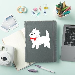 Väster Highland White Terrier Westie Valp Klistermärken