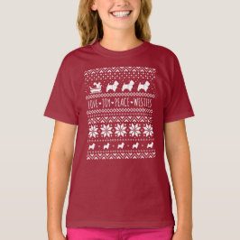 Väster Highland White Terriers jul Westie Hundar T Shirt