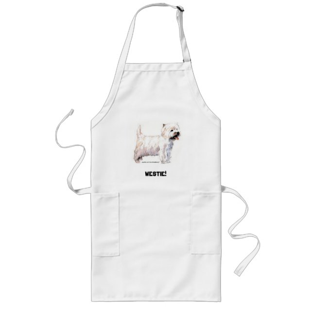 Väster Highland White Terriers Långt Förkläde (Framsidan)