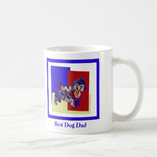 Väster Highland White Westie Hund TRBY Far's Day Kaffemugg