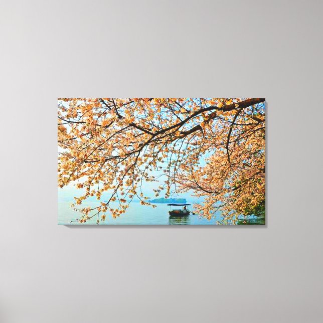 Väster i Hangzhou, China Stretched Canvas Pri (Framsida)