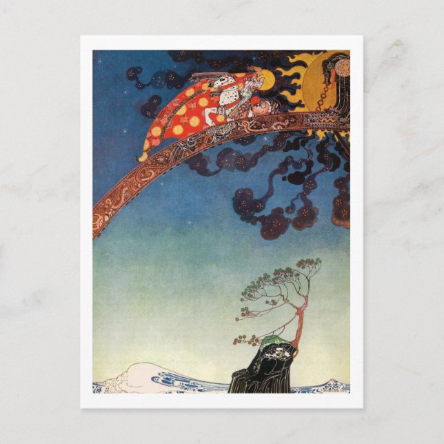 Väster i måne - Nielsen Vykort (Framsida)