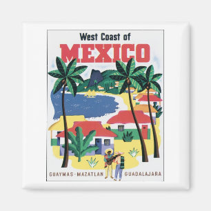 Väster i Mexiko Guaymas, Mazatlan, Guadalajar Magnet
