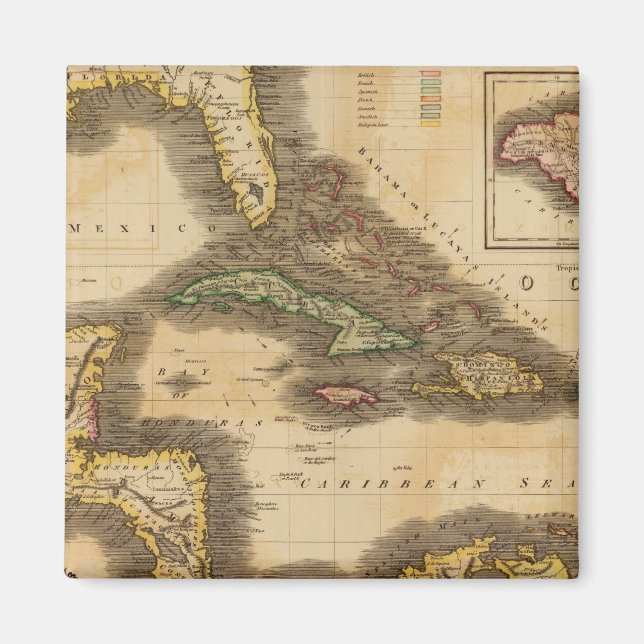 Väster Indien Magnet (Framsidan)