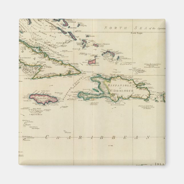 Väster Indien, öarna 2 Magnet (Framsidan)