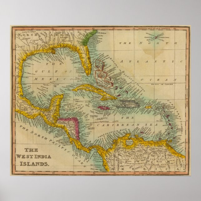 Väster Indien, öarna 2 Poster (Framsidan)