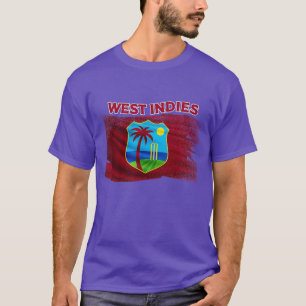 Väster Indies Cricket Supporter Cricketer Fläkt T Shirt