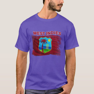Väster Indies Cricket Supporter Cricketer Fläkt T Shirt