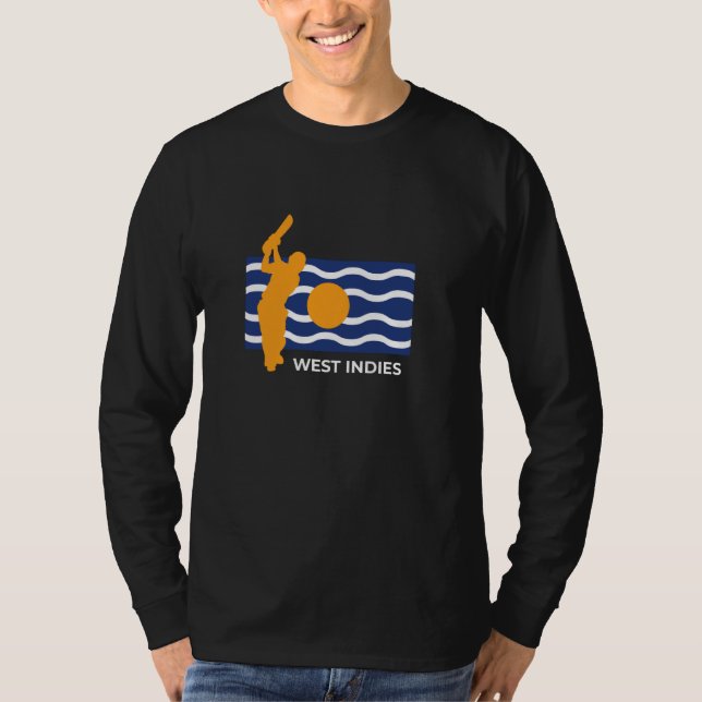 Väster Indies Cricket-supportteam Fläkt Player Co T Shirt (Framsida)