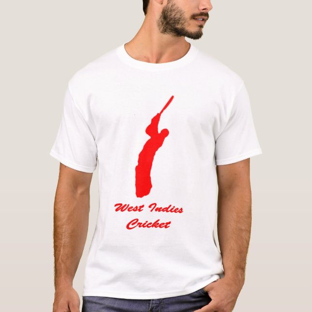 Väster Indies Cricket T shirt  (Framsida)